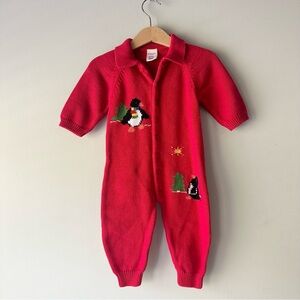 Old Navy Penguin Knit Jumpsuit